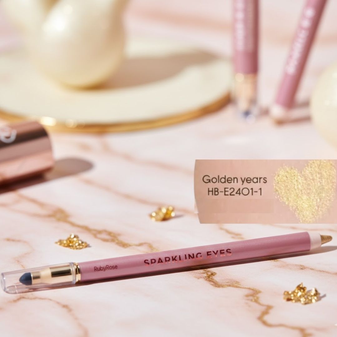Lápis de Olho Sparkling Eyes Golden Years Ruby Rose HB-E2401-1