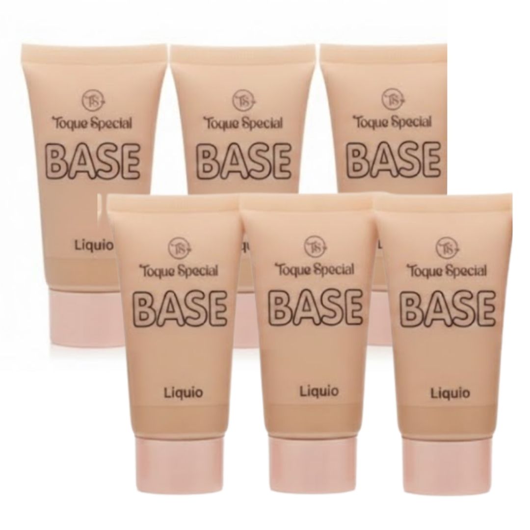Base Líquida Matte Efeito Porcelana Toque Special TS01036 - Kit c/ 06 unid