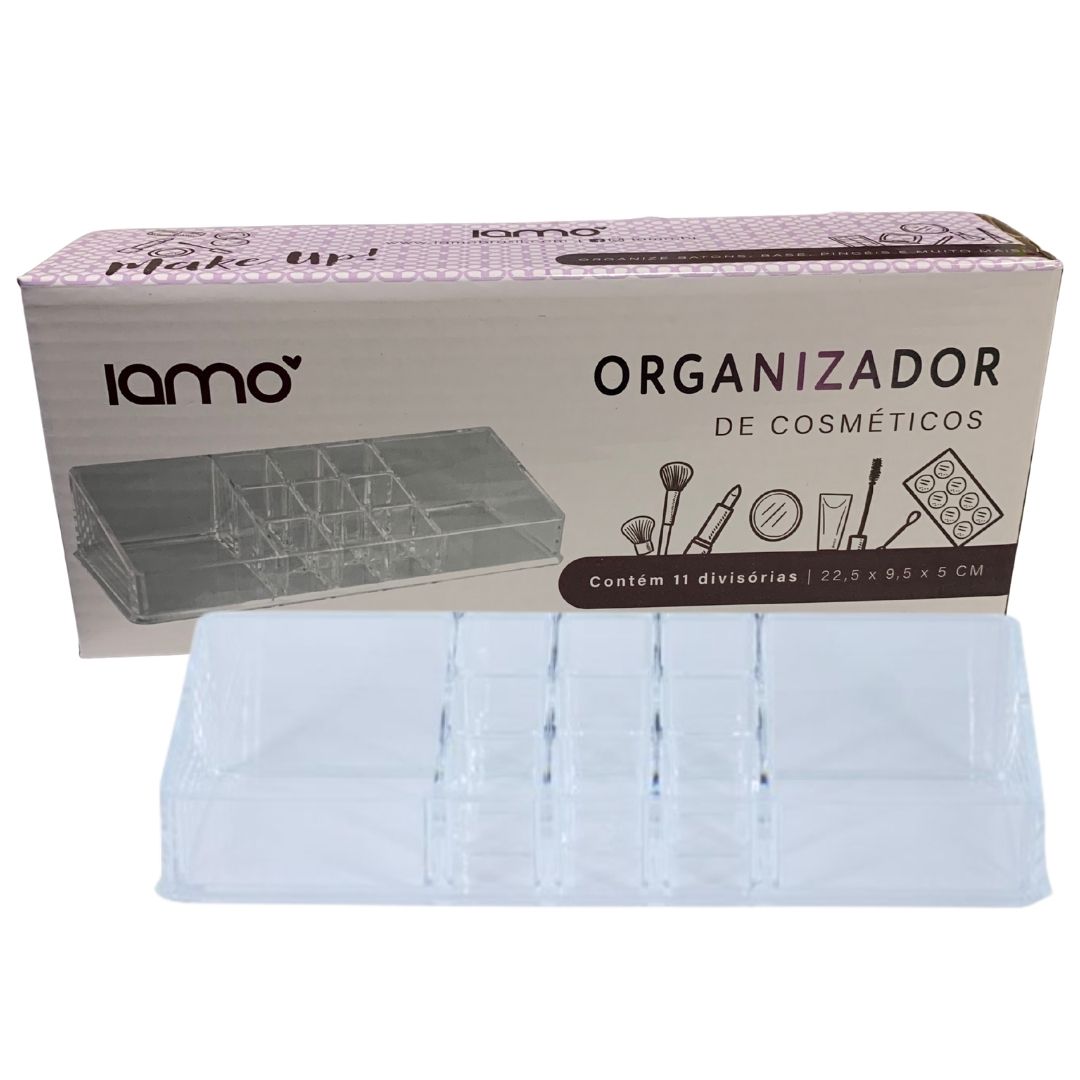 Organizador de Cosméticos Médio Iamo YS43082 - Kit c/ 03 unid