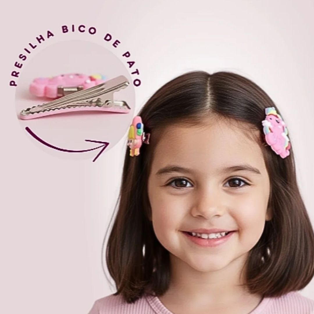 Cartela Presilhas e Xuxinhas Infantil