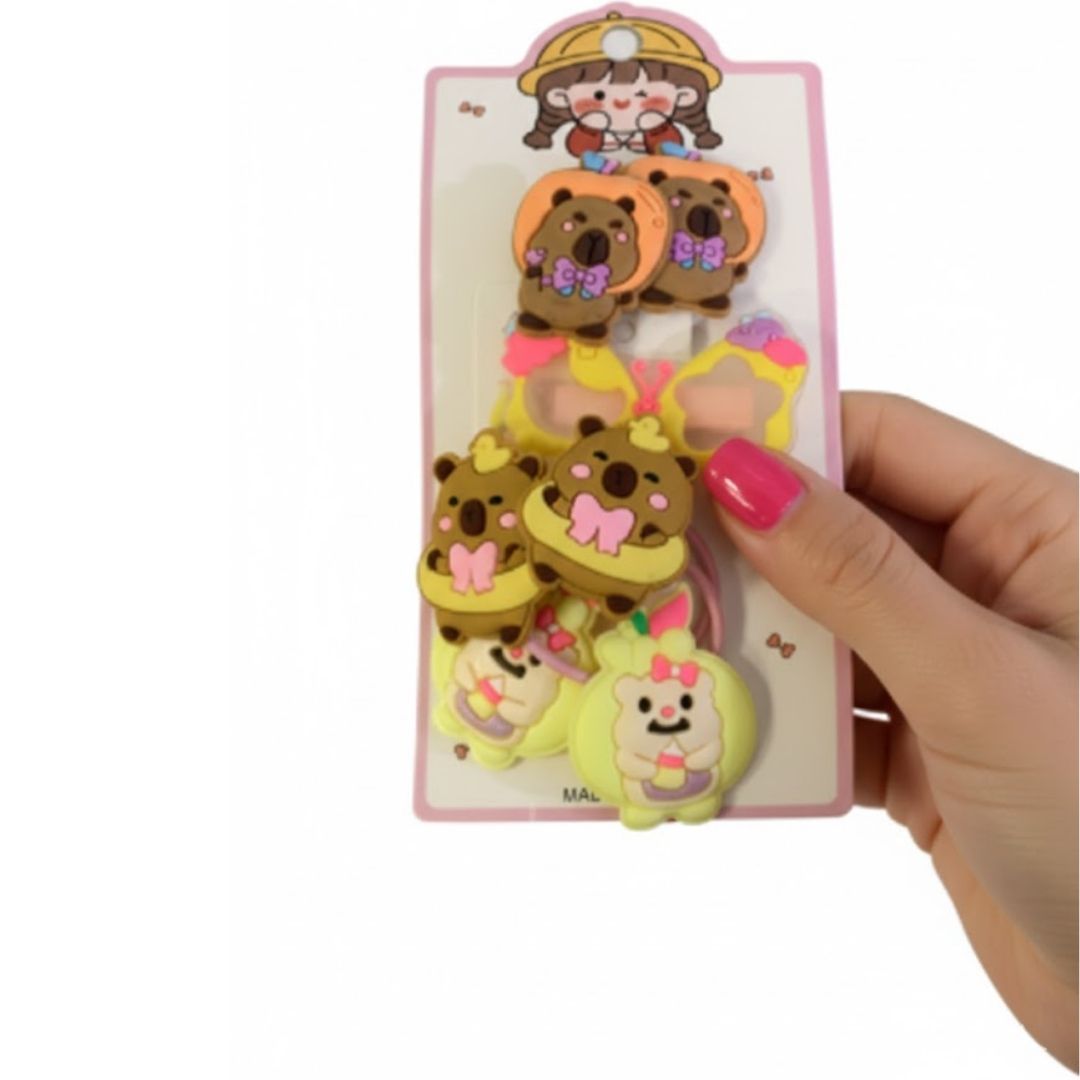 Cartela Presilhas e Xuxinhas Infantil