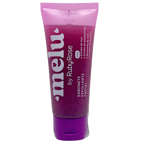Sabonete Esfoliante Facial Uva Melu Ruby Rose RR-4400-3 - Kit c/ 03 unid