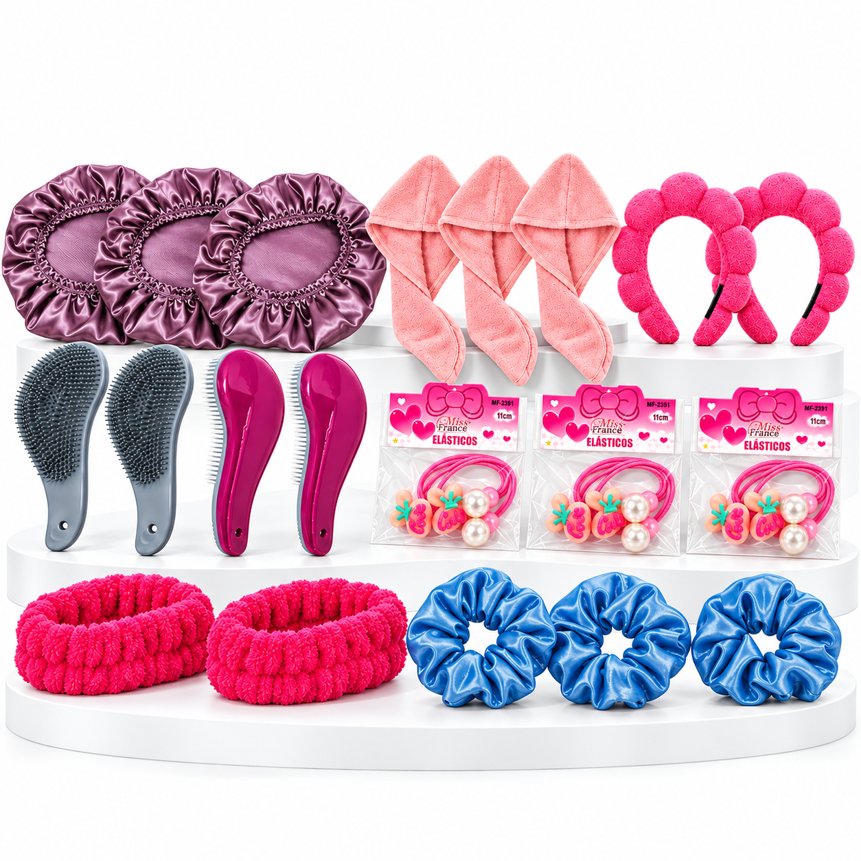 Kit Revenda Acessórios de Cabelo – Mix Lucro Garantido - 20 Itens