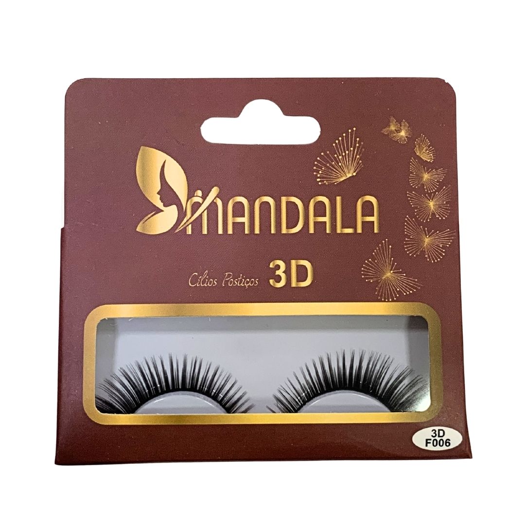 Cílios Postiços 3D F006 Mandala MC018 - Box c/ 10 unid
