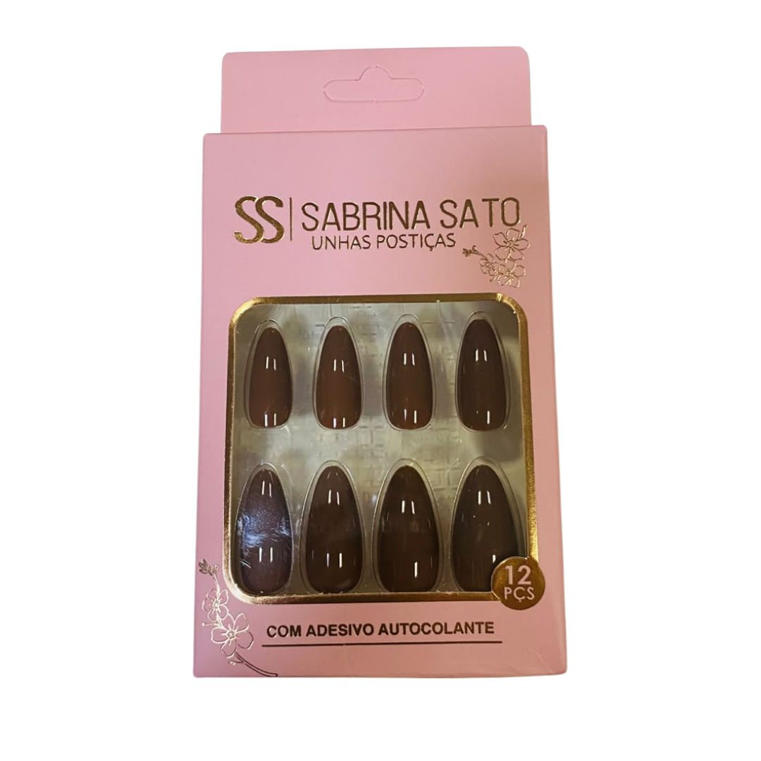 Unha Postiça Autocolante Sabrina Sato SP1582 - Pcte c/ 12 unid