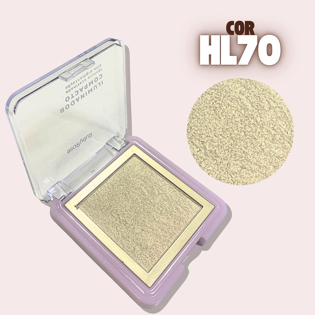Iluminador Compacto Grupo 02 Ruby Rose HB-859/G2 Cor HL70
