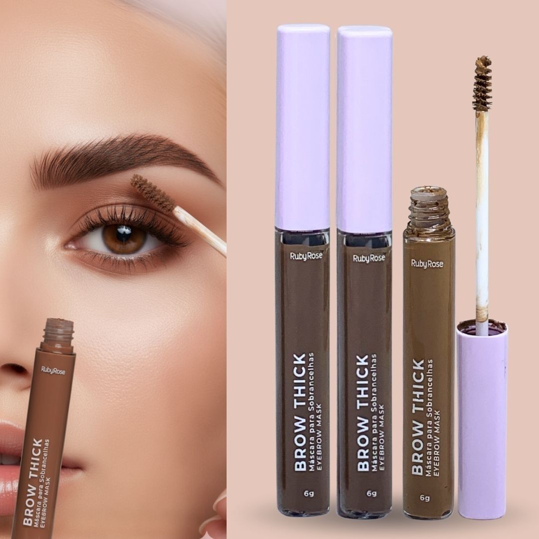 Máscara para Sobrancelhas Brow Thick Ruby Rose HB-F2800 Cor 02 Medium