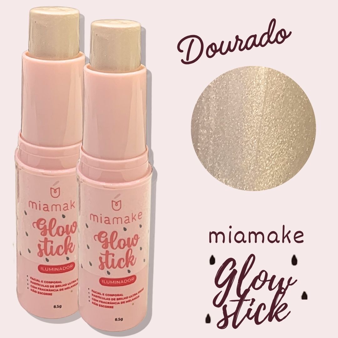 Iluminador Glow Stick Mia Make 579 Cor Dourado