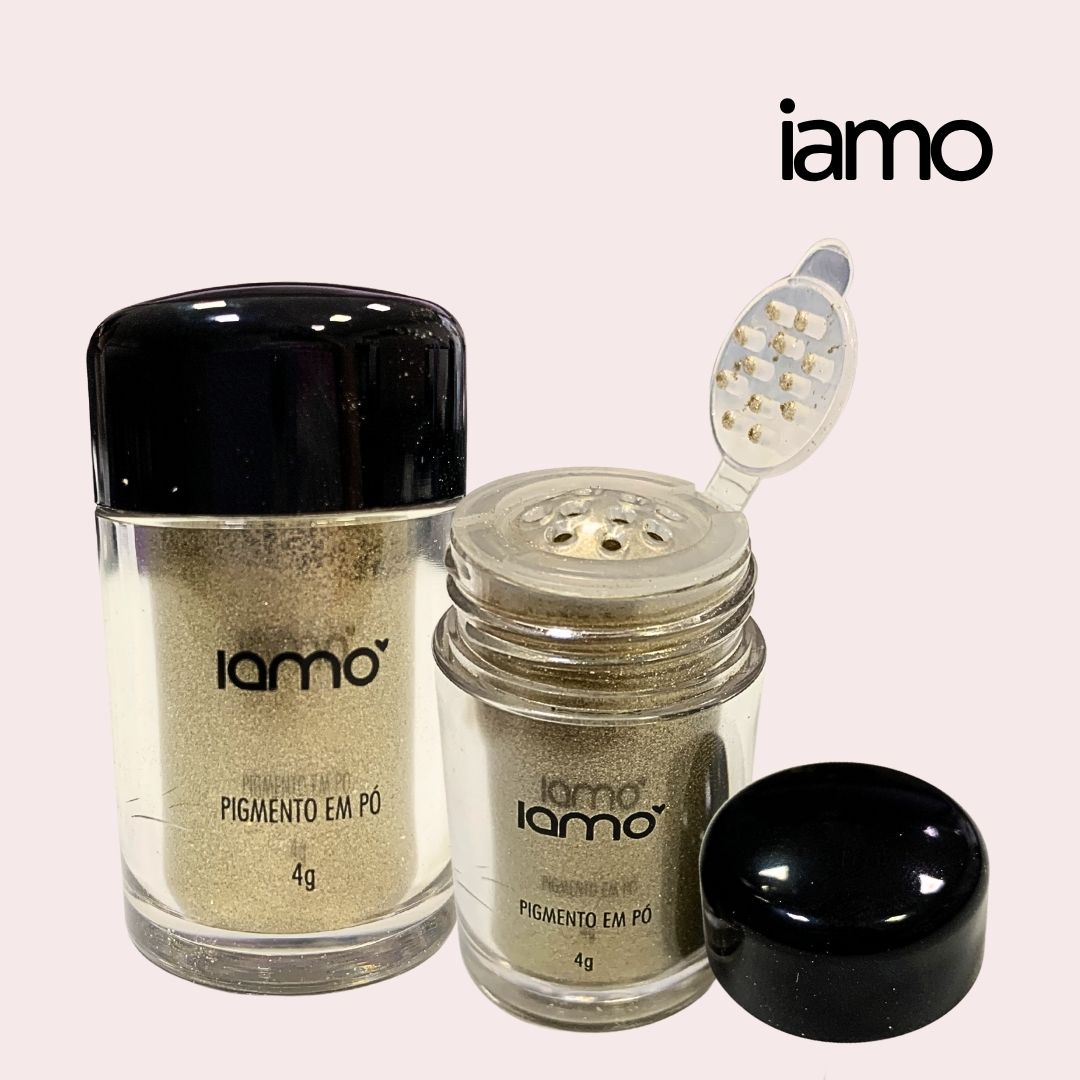 Sombra Pigmento Glitter em Pó Shine Midnight Iamo YS43443 Cor 03