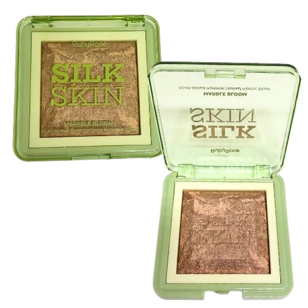Blush Marble Bloom Mosaico Silk Skin Ruby Rose HB-F1001 Soft Suede