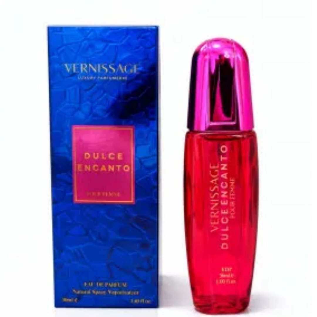 PERFUME DULCE ENCANTO POUR FEMME 30ML VERNISSAGE - KIT C/ 03 UNID