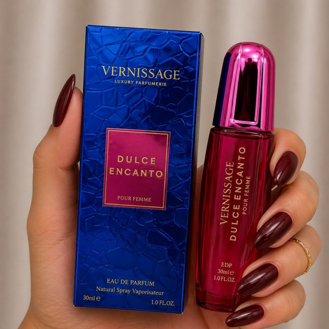 PERFUME DULCE ENCANTO POUR FEMME 30ML VERNISSAGE - KIT C/ 03 UNID