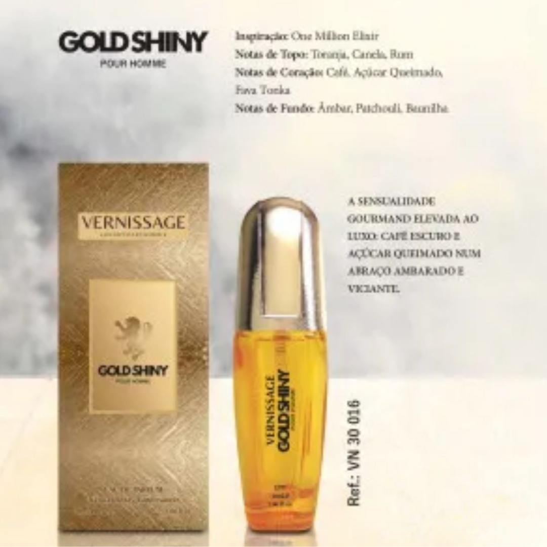 PERFUME GOLD SHINY POUR HOMME 30ML VERNISSAGE - KIT C/ 03 UNID