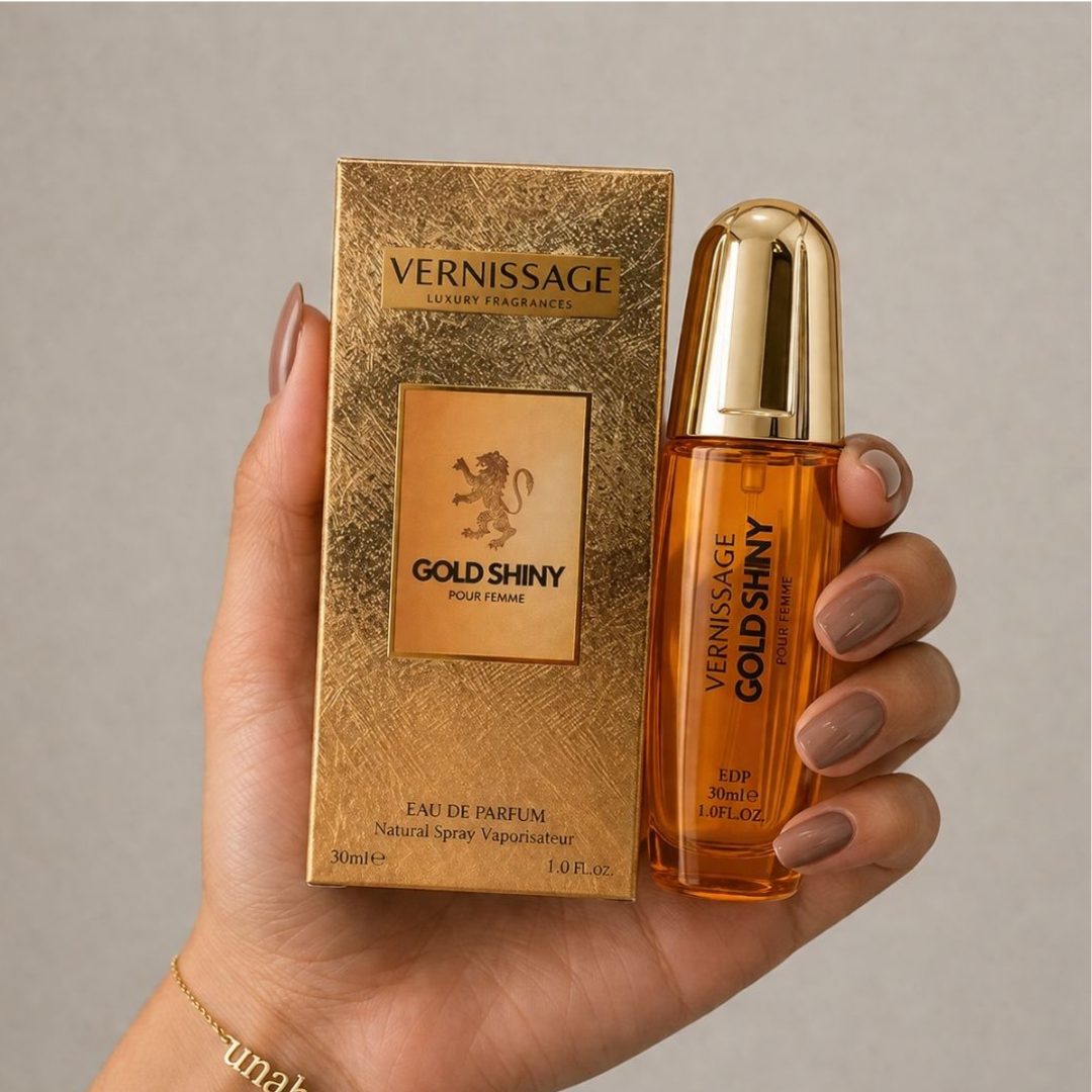 PERFUME GOLD SHINY POUR HOMME 30ML VERNISSAGE - KIT C/ 03 UNID