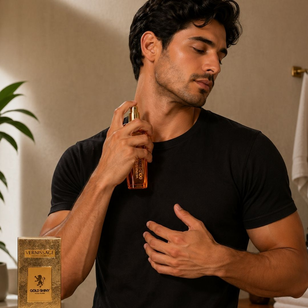 PERFUME GOLD SHINY POUR HOMME 30ML VERNISSAGE - KIT C/ 03 UNID