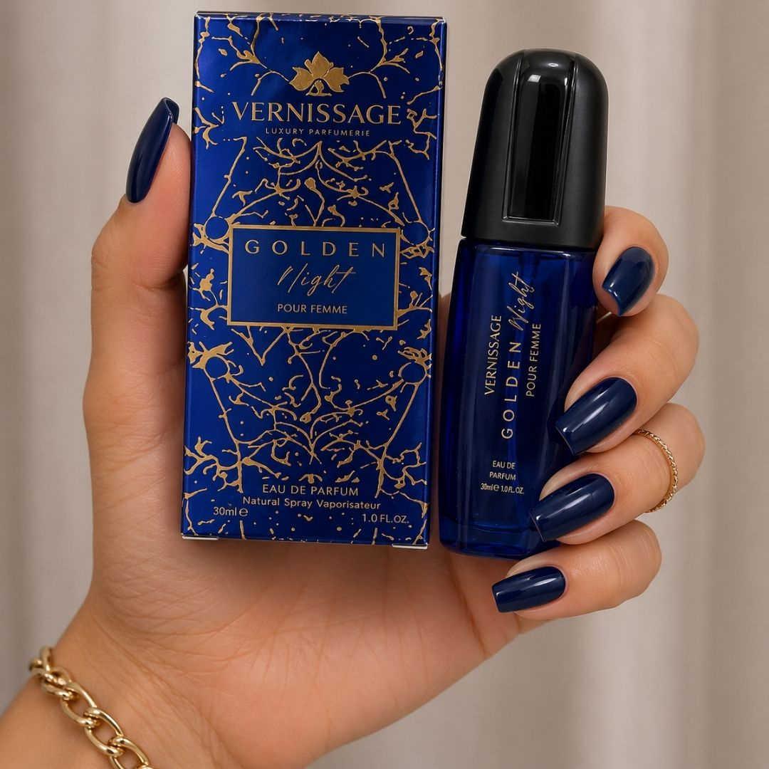 PERFUME GOLDEN NIGHT POUR FEMME 30ML VERNISSAGE - KIT C/ 03 UNID
