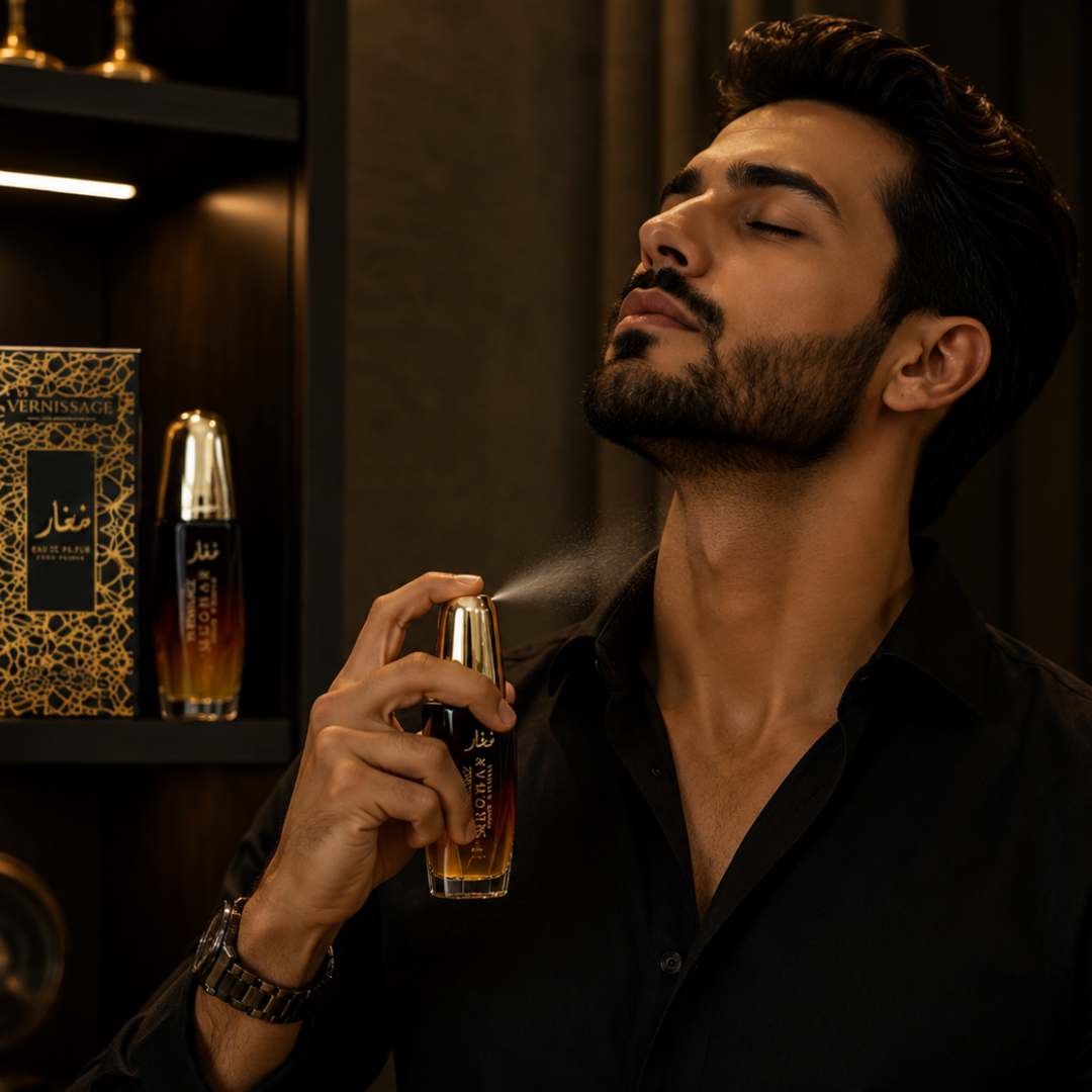 PERFUME MUGHAR POUR HOMME 30ML VERNISSAGE - KIT C/ 03 UNID