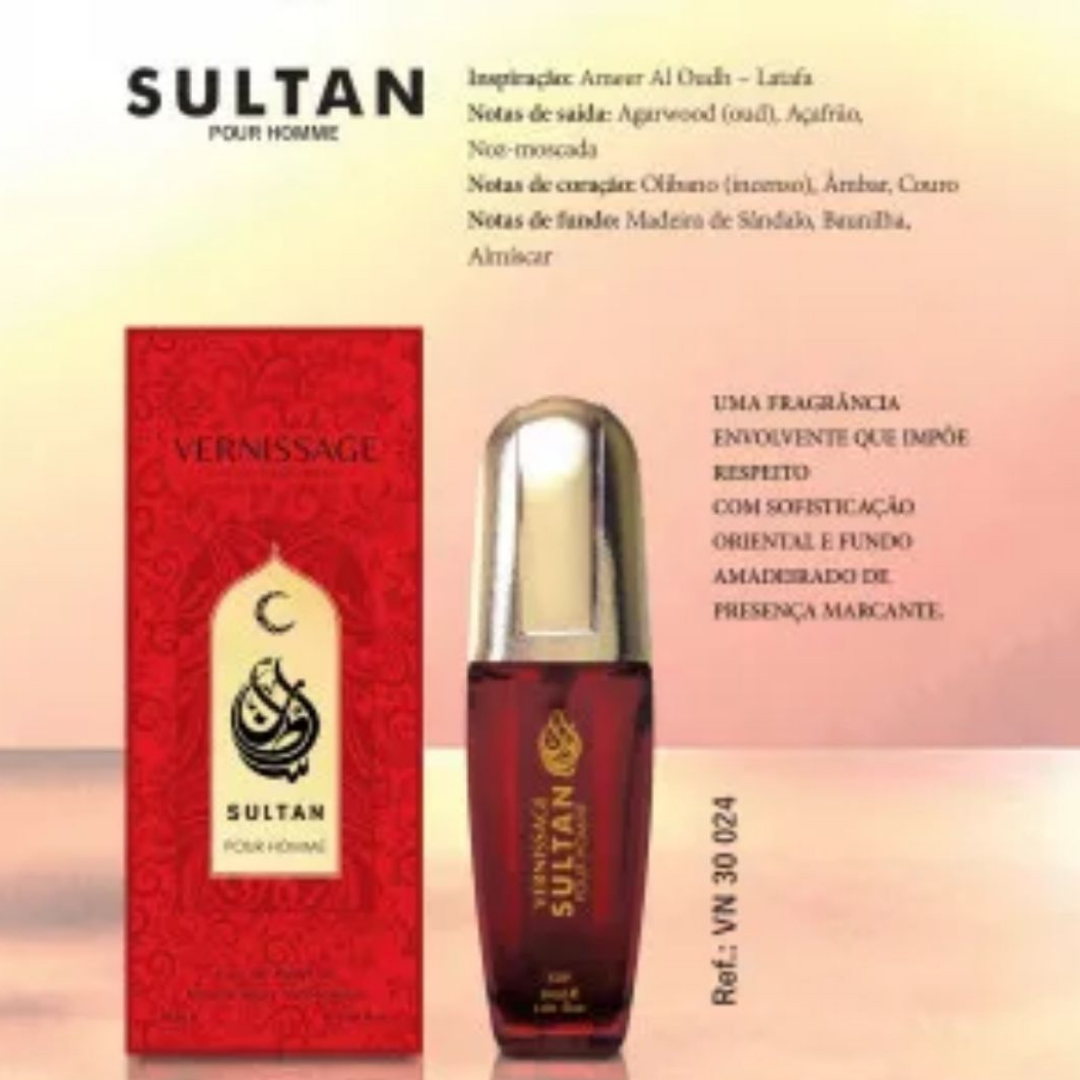 PERFUME SULTAN POUR HOMME 30ML VERNISSAGE - KIT C/ 03 UNID