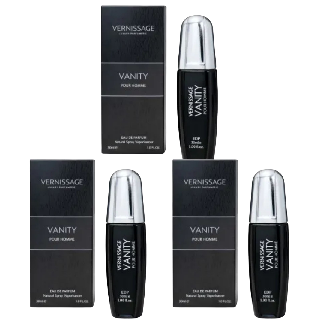 PERFUME VANITY POUR HOMME 30ML VERNISSAGE - KIT C/ 03 UNID