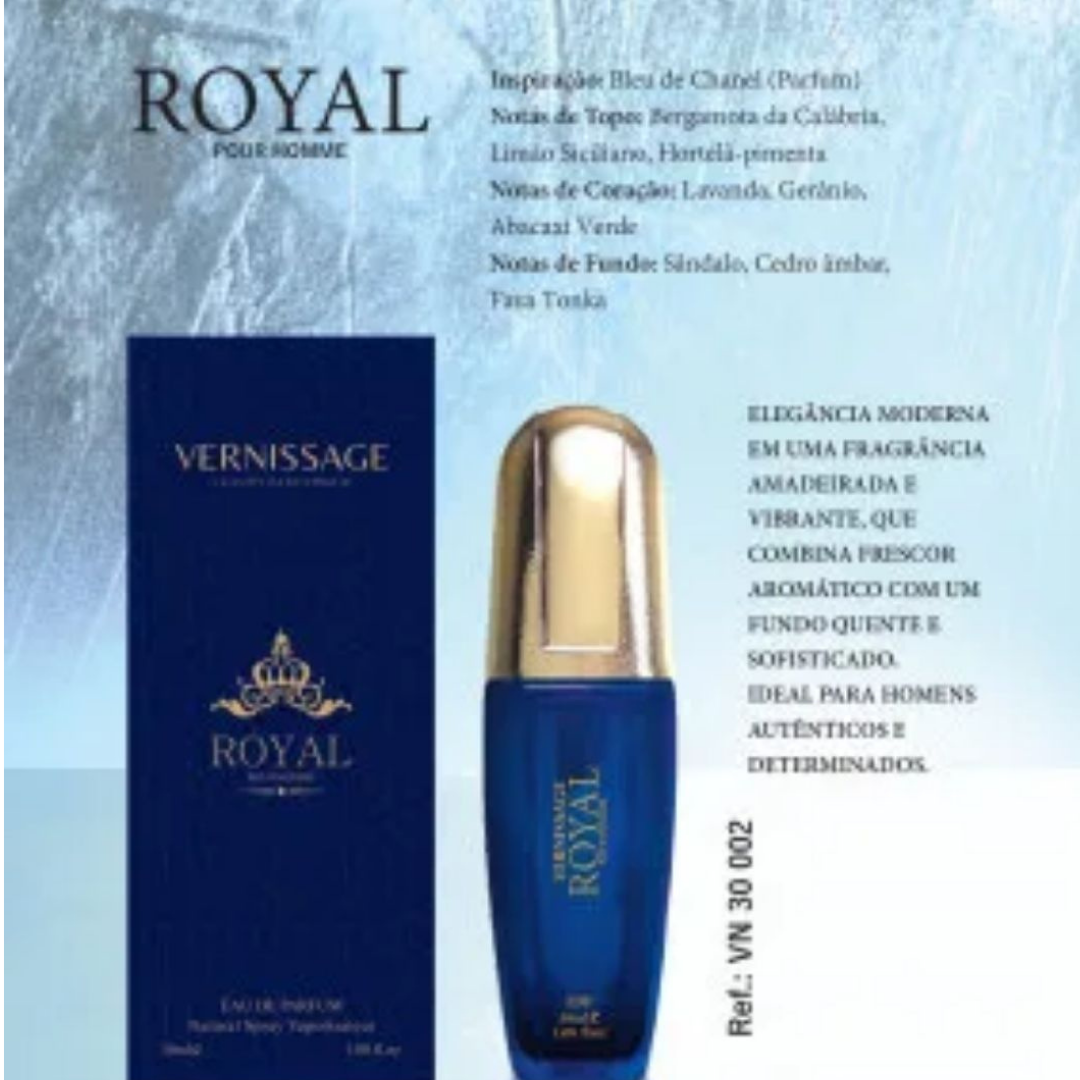 PERFUME ROYAL POUR HOMME 30ML VERNISSAGE - KIT C/ 03 UNID