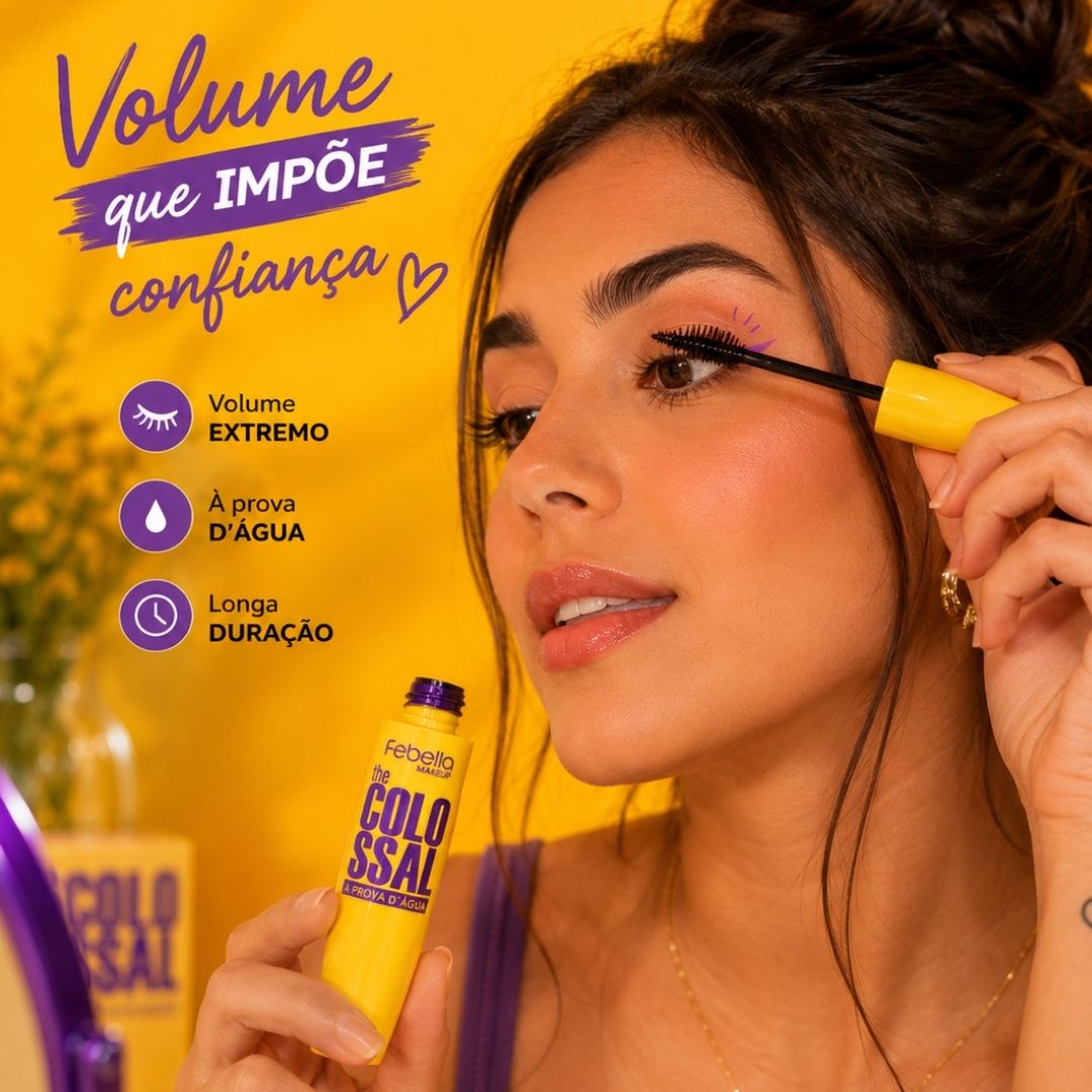 Mascara Para Cílios Meg Volum Febella MA30415