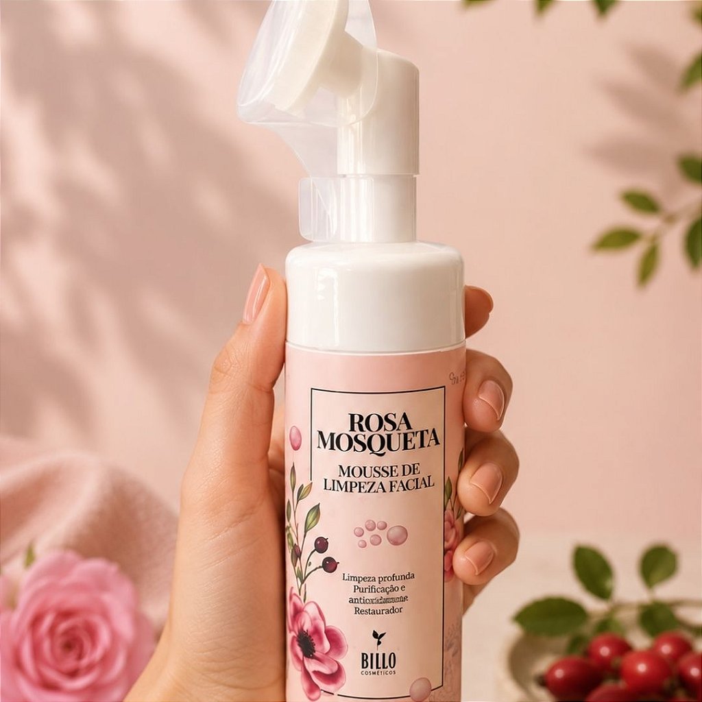 Mousse Rosa Mosqueta Bello Charme BC018 Kit c/ 03 Unid