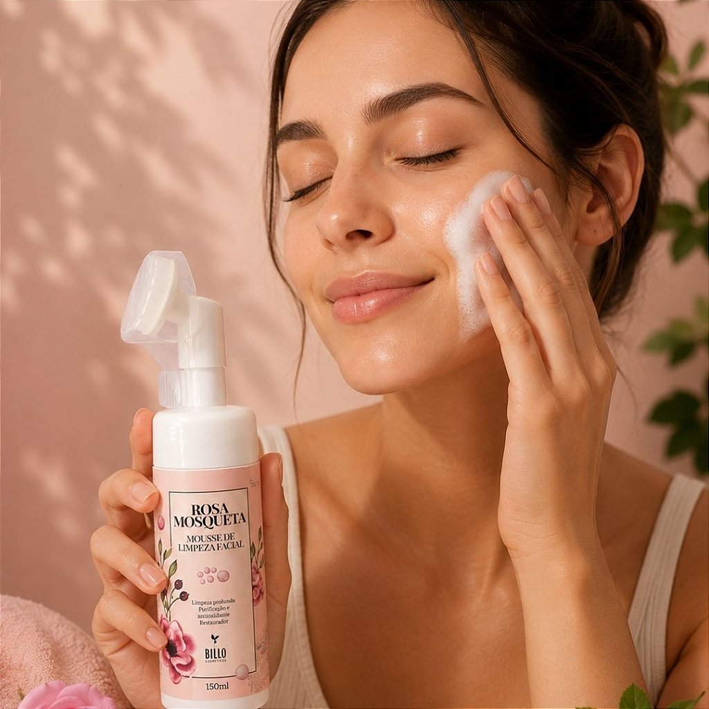 Mousse Rosa Mosqueta Bello Charme BC018 Kit c/ 03 Unid