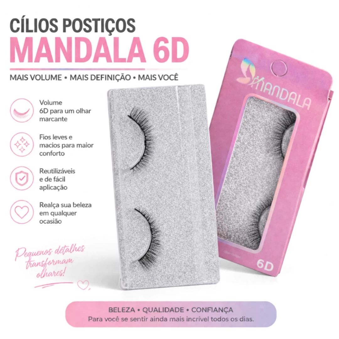 Cílios Postiço Mandala MM2009 - Box c/ 12unid