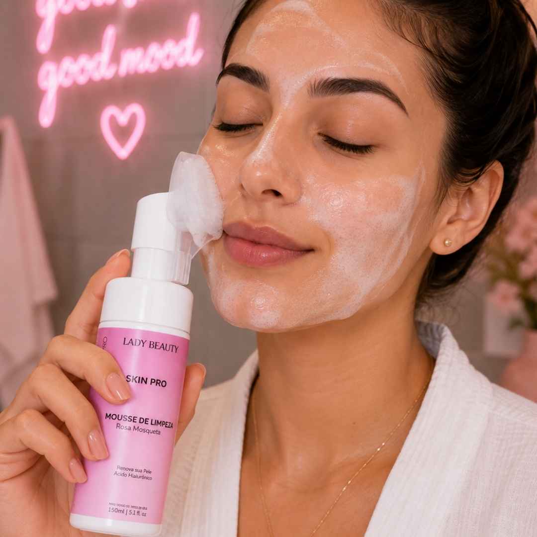 Mousse De Limpeza Rosa Mosqueta Lady Beauty Pro31