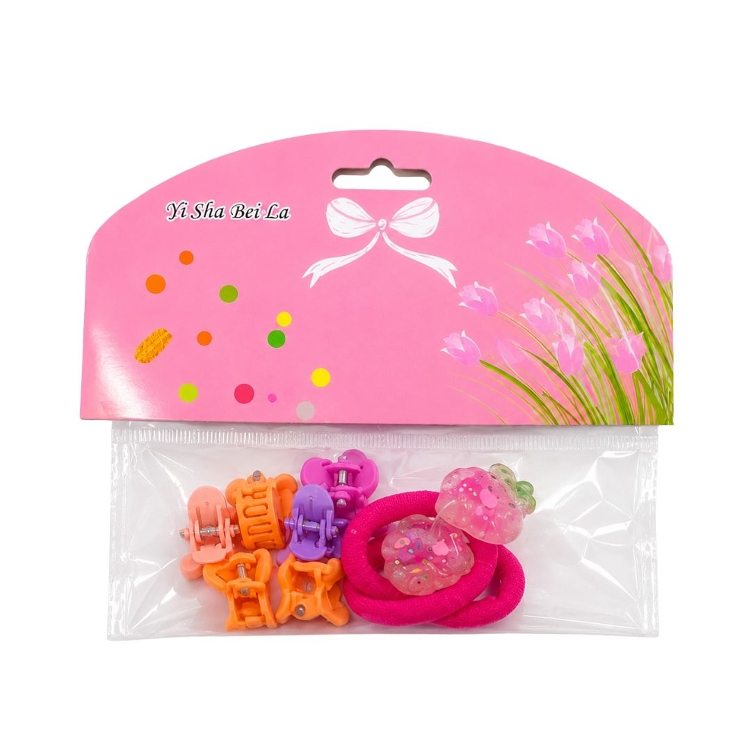 Kit Infantil de Presilhas com Elastico e Mini Piranha MQ60 Pcte c/ 10unid