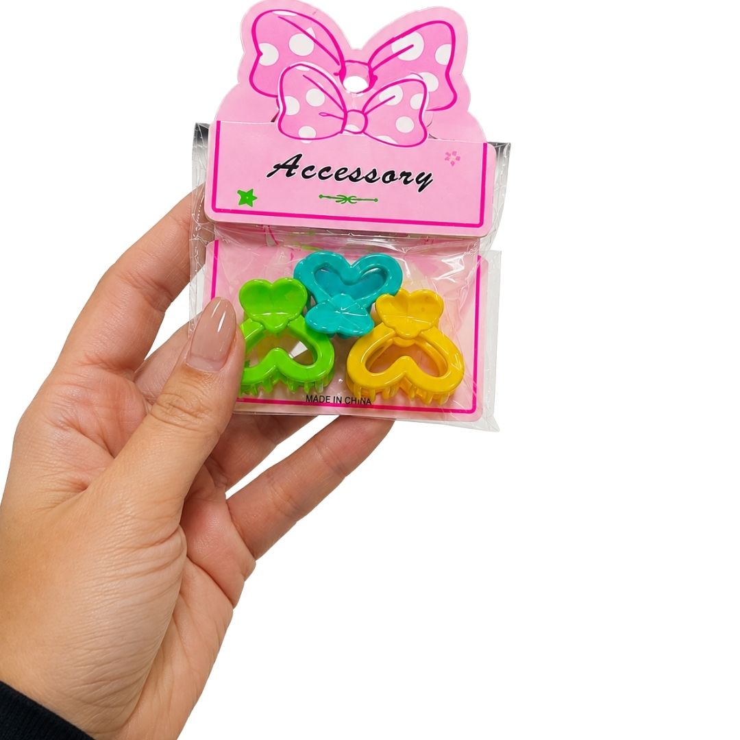 Kit Infantil de 03 Mini Presilhas Pcte c/ 10unid