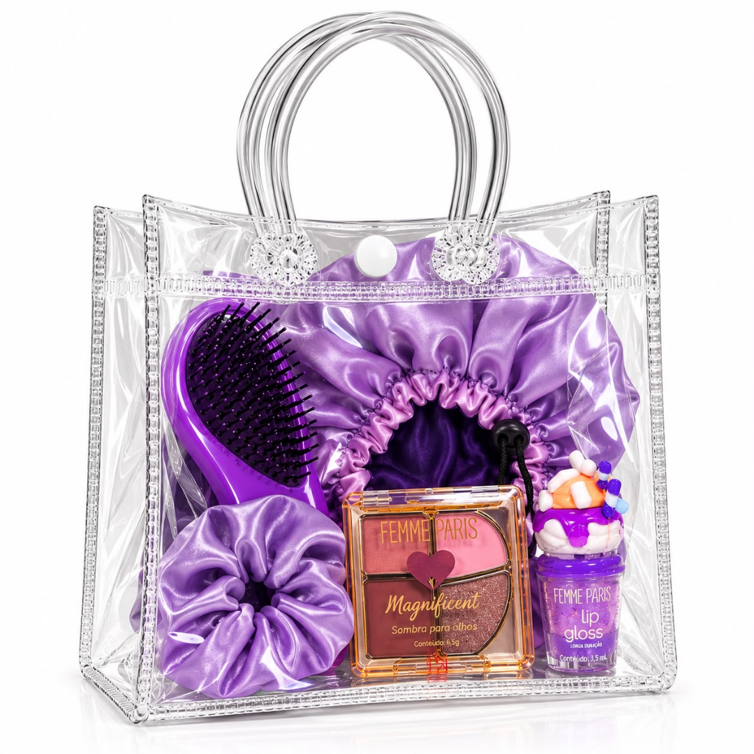 Kit Doce Encanto – Maquiagem e Acessórios com 5 Itens + Sacola