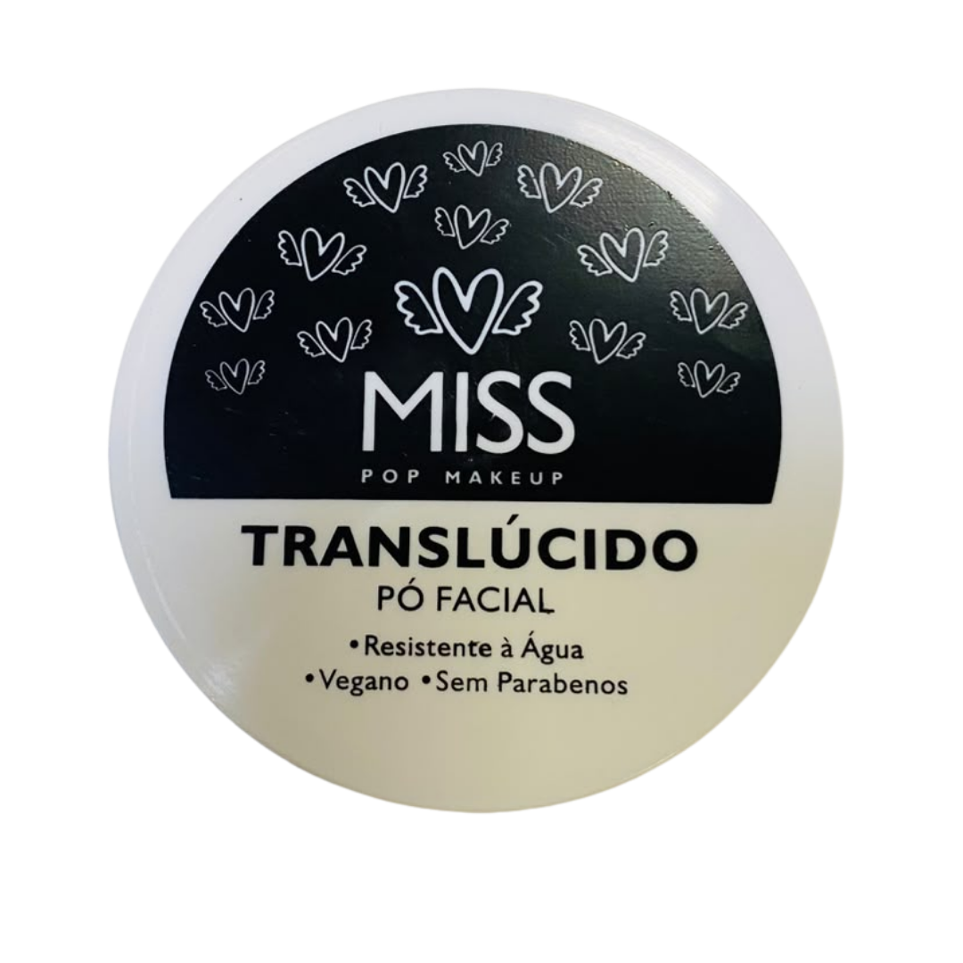 Pó Facil Translúcido Miss Pop Makeup - Box c/ 12unid