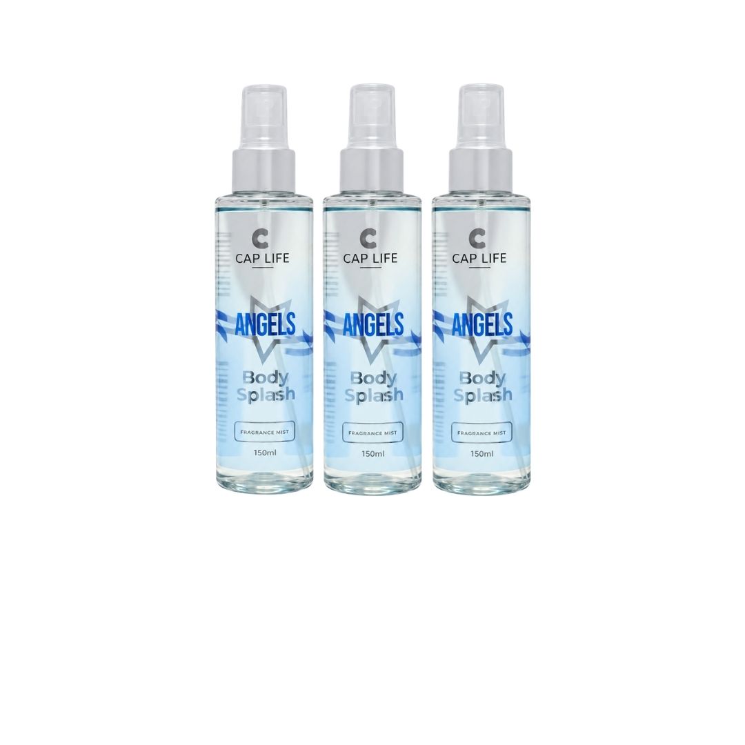 Body Splash Angels Cap Life - Kit C/ 03unid