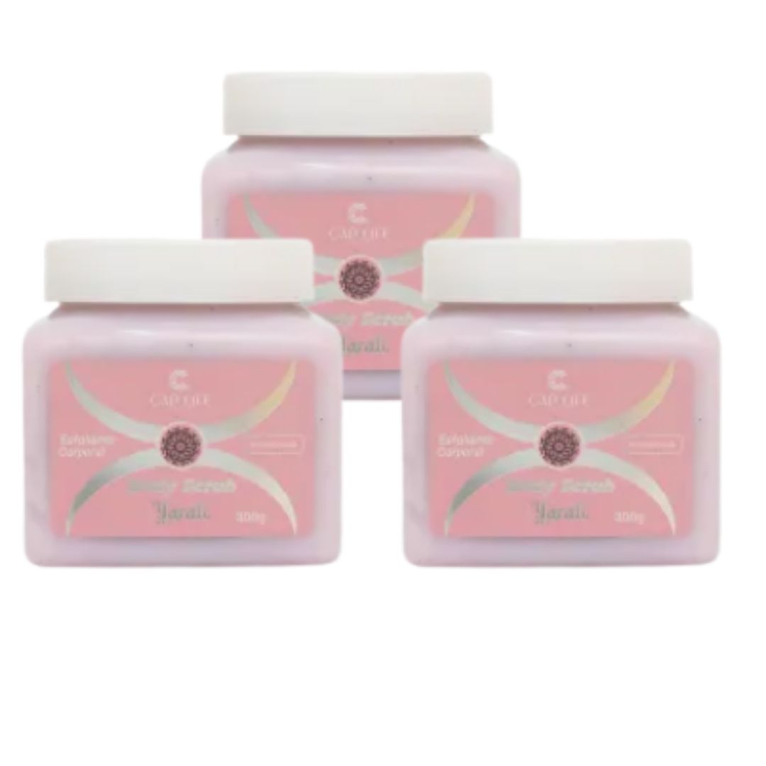 Esfoliante Corporal Yarah - Kit c/ 03unid