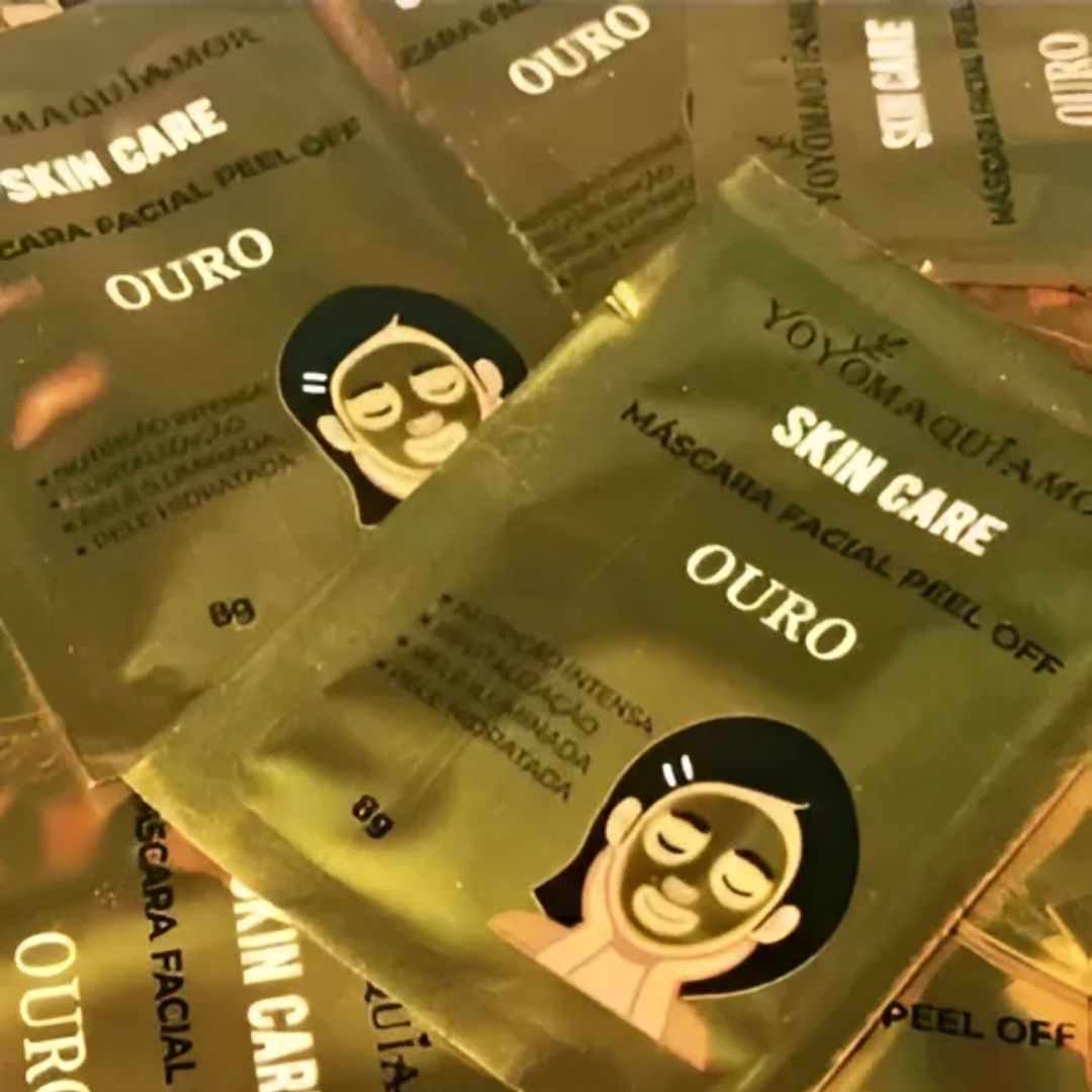 Máscara Facial Sachê Pell OFF Ouro Yoyo Maquiamor