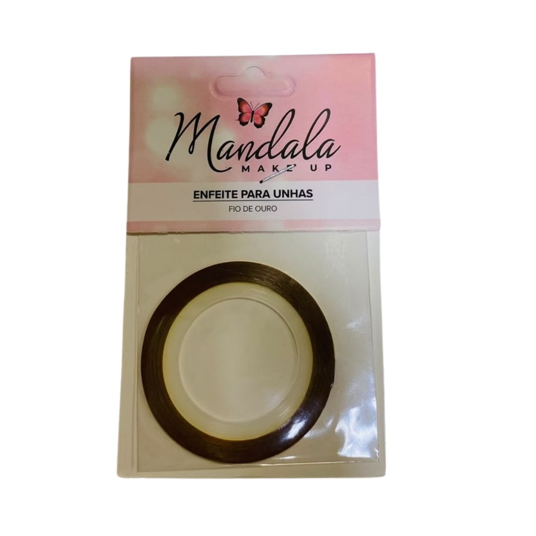 Enfeite para Unhas Fio de Ouro Mandala DF-3159