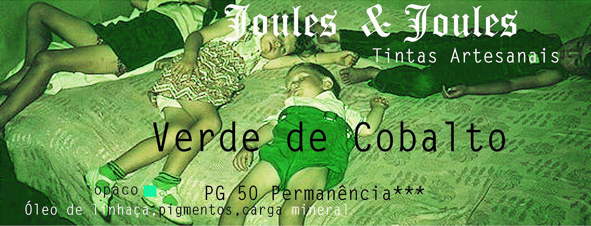 Kit Tinta a Óleo Verdes | 7 cores Joules & Joules