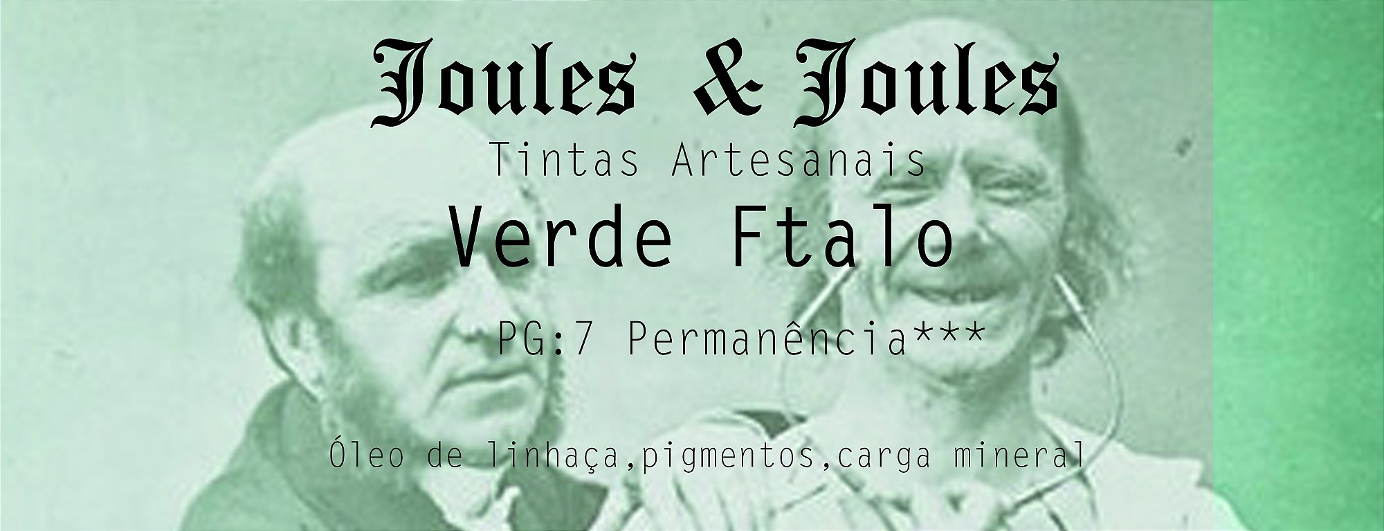 Kit Tinta a Óleo Verdes | 7 cores Joules & Joules