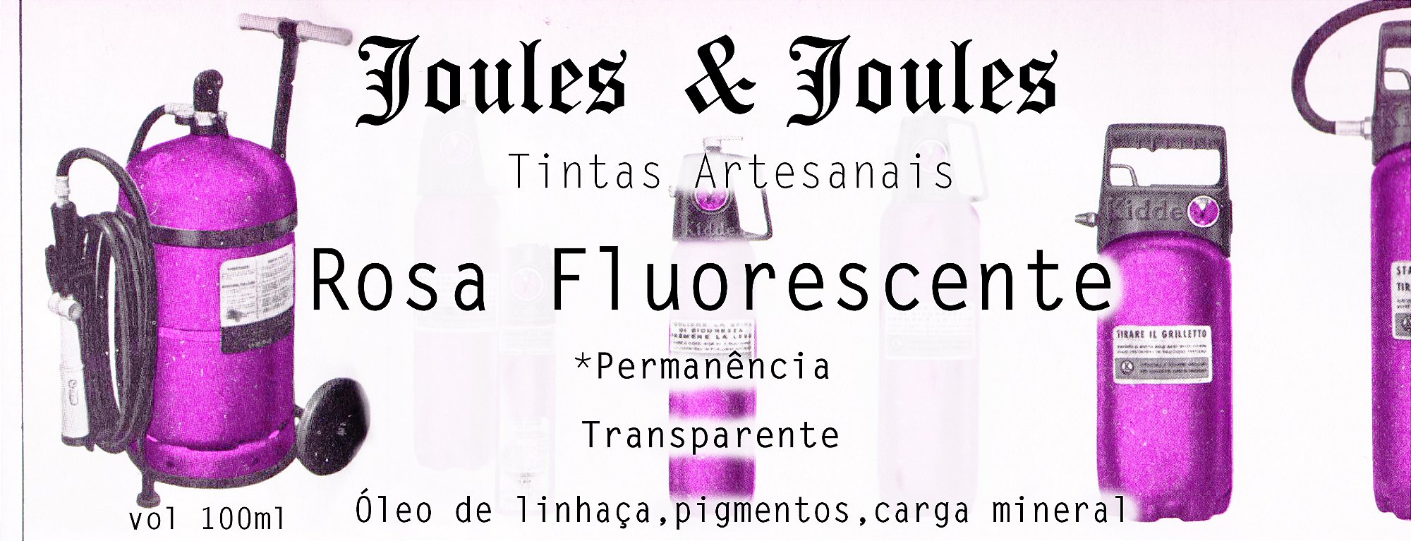Kit Tinta a Óleo Fluorescentes | 4 Cores Joules & Joules