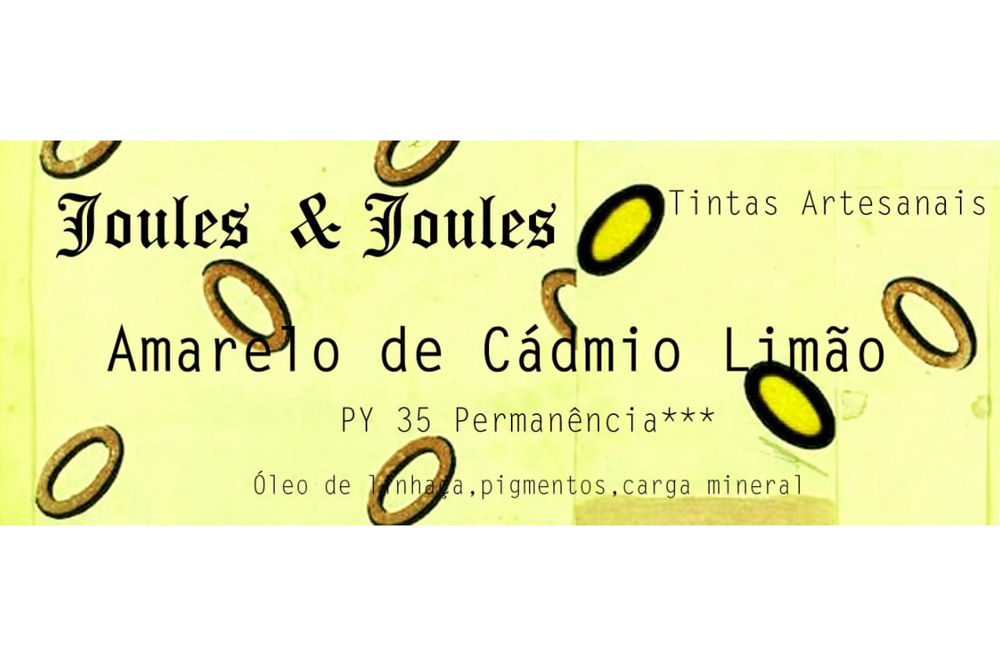04.p. Pigmento AMARELO DE CADMIO LIMAO Joules & Joules