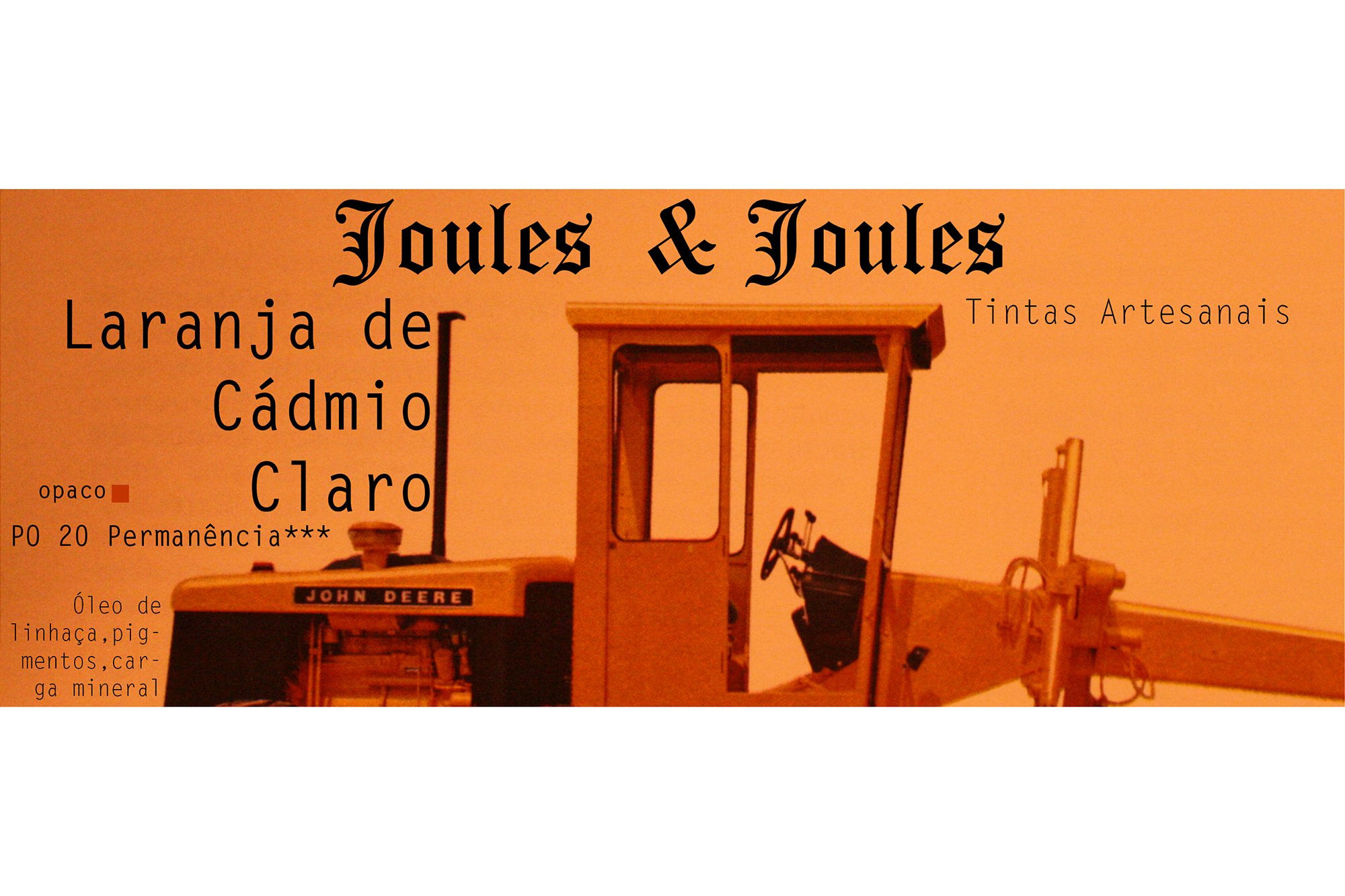 08.p. Pigmento LARANJA DE CADMIO CLARO Joules & Joules