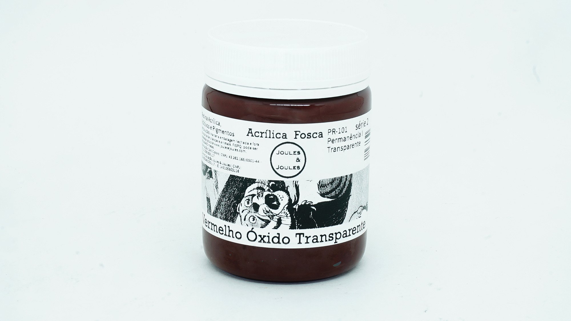 36.a. Acrílica VERMELHO ÓXIDO TRANSPARENTE - PR101 Joules & Joules