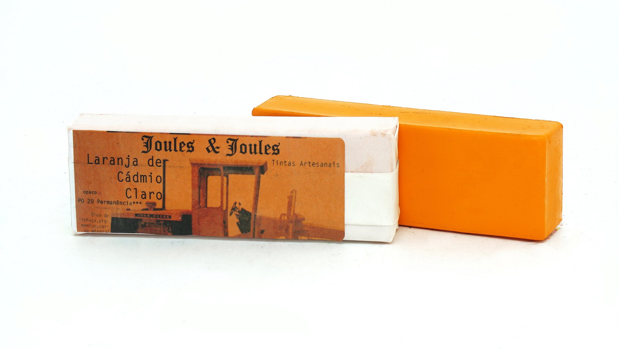 08.b. Bastão a Óleo LARANJA DE CADMIO CLARO - PO20 Joules & Joules