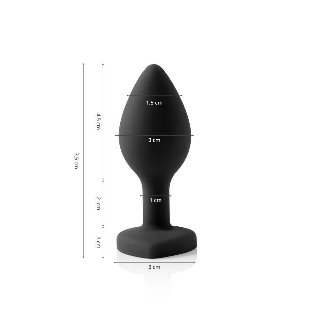 Plug Anal em Silicone Go Play Ben - Preto