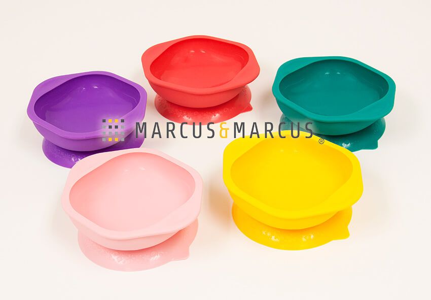 Tigela em Silicone com Sucção Porquinha - Marcus & Marcus