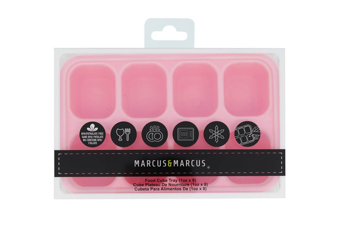 Porta Papinha de Silicone com Tampa 8 Cubos (30ml) Porquinha - Marcus & Marcus