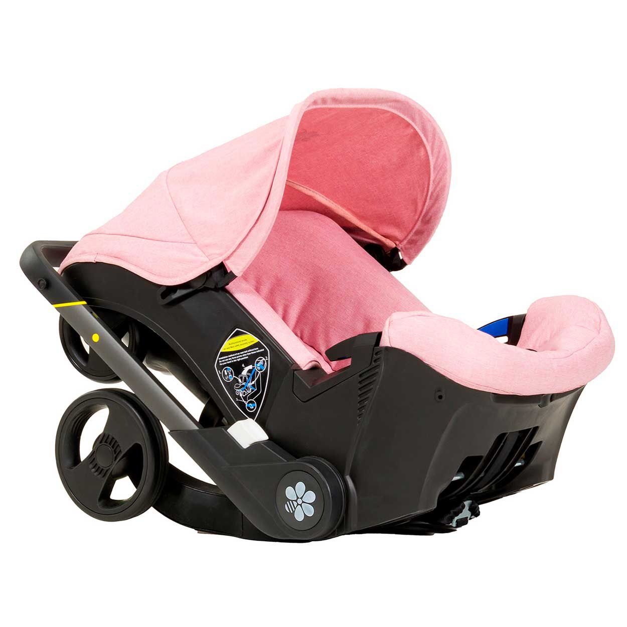 Carrinho de Bebê e Cadeira para Carro 3 em 1 Rosa - Embee