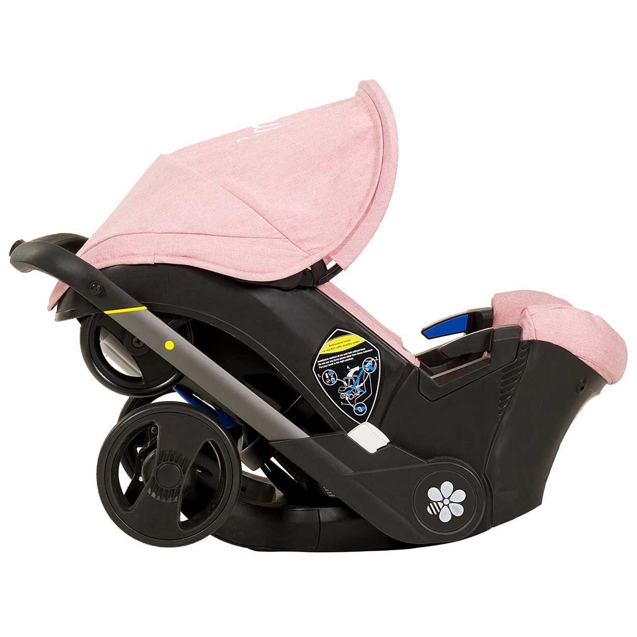 Carrinho de Bebê e Cadeira para Carro 3 em 1 Rosa - Embee