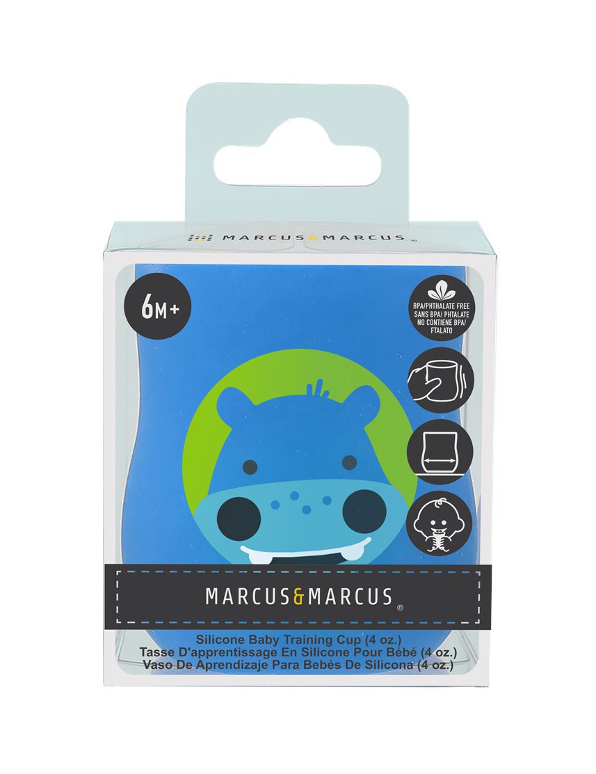Copo Anatômico em Silicone 120ml Hipopótamo - Marcus & Marcus